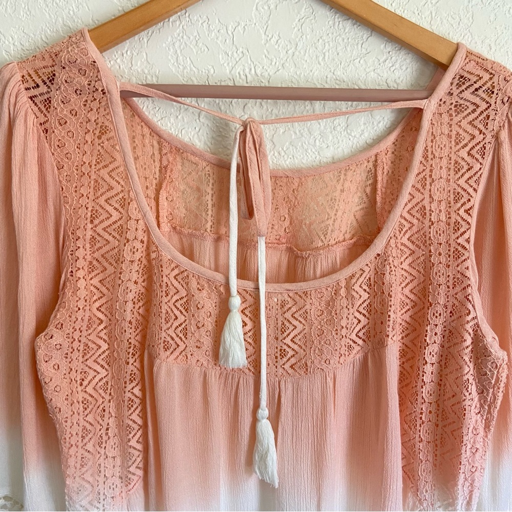 En Créme Ombré Boho Blouse - Picture 6 of 15
